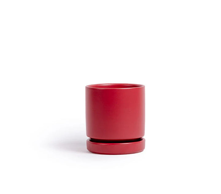 Cylinder Pot with Saucer