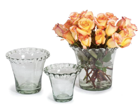 Glass Pie Crust Planter