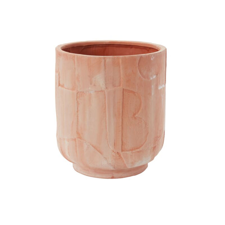 Textured Terra Cotta Pot