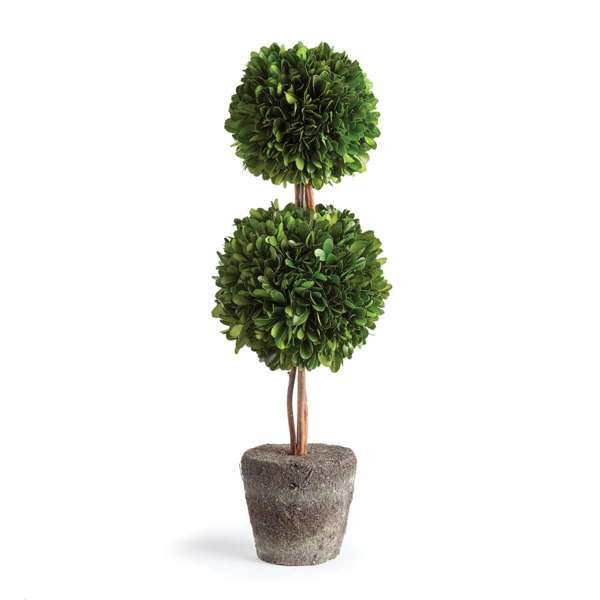 Preserved Boxwood Topiary - Double Sphere