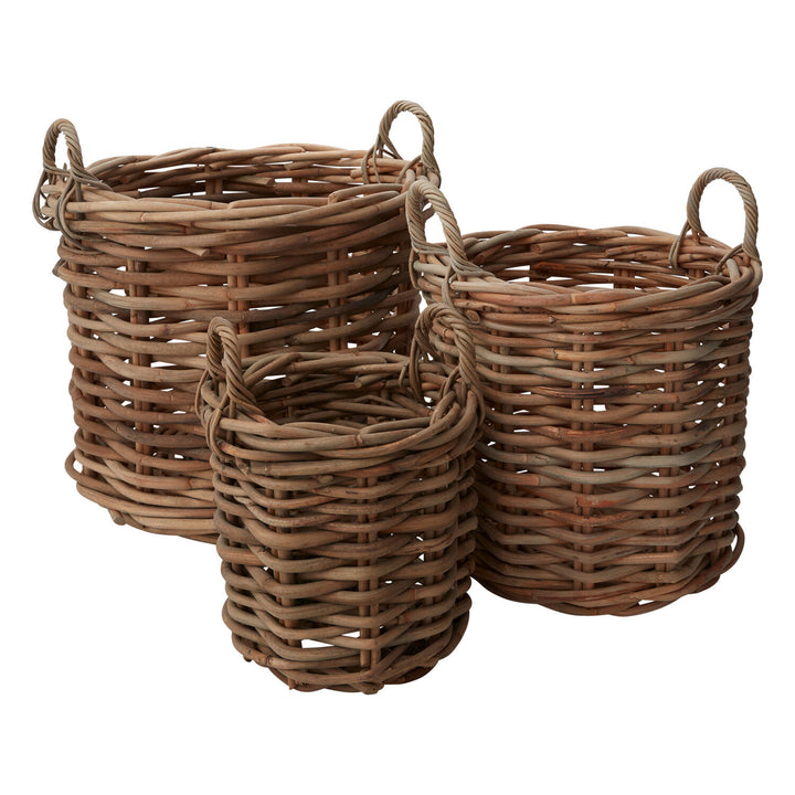 Cylindrical Basket with Handles
