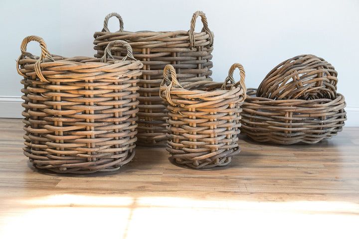 Cylindrical Basket with Handles
