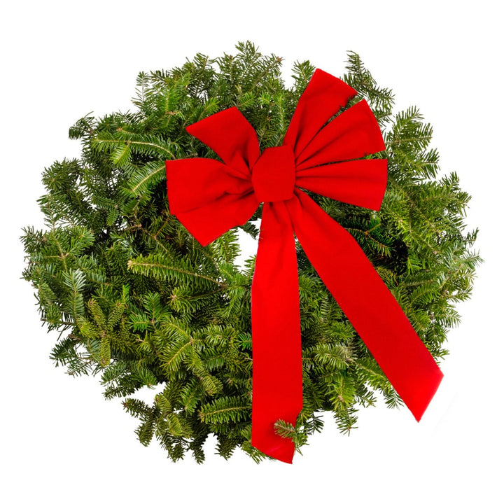 22" Holiday Wreath With Bow