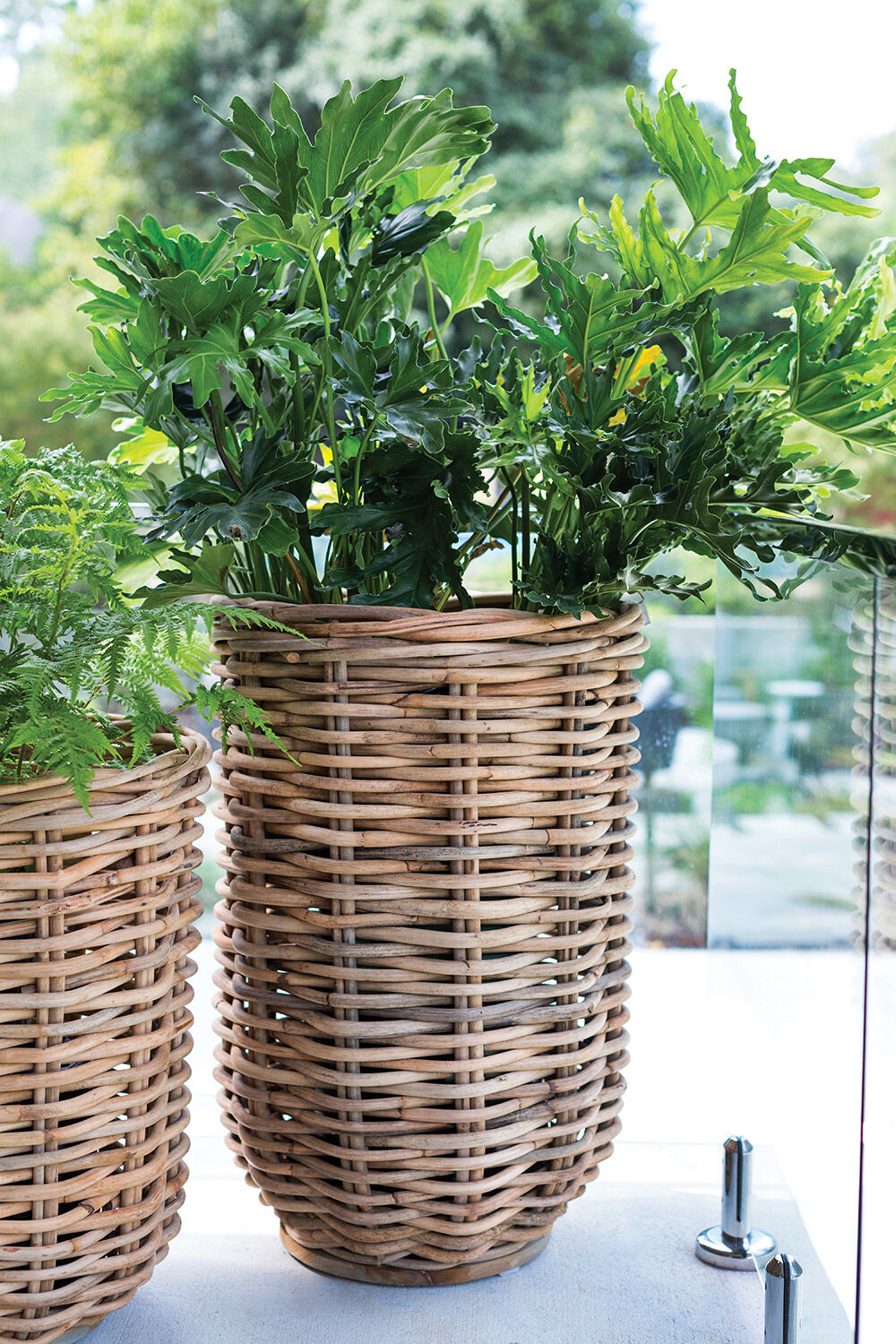 rattan basket plant pot Tall Rattan Basket