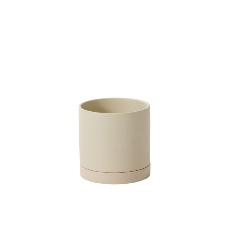 Neutral Pot with Saucer
