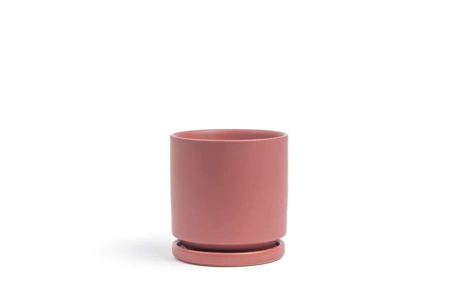 Cylinder Pot with Saucer