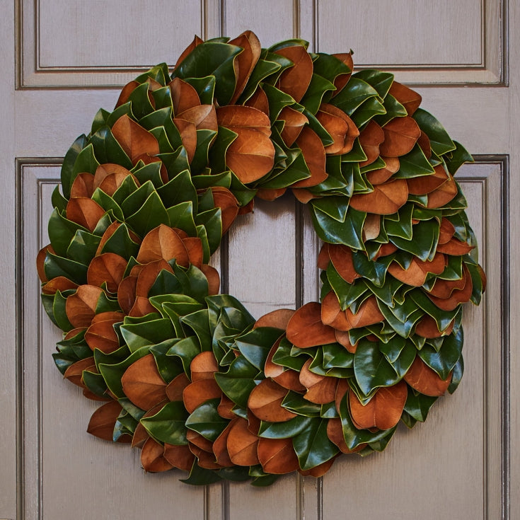 Live Green Magnolia Wreath - Thumbnail 4