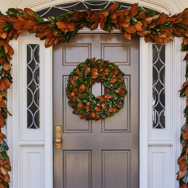 Live Magnolia Wreath