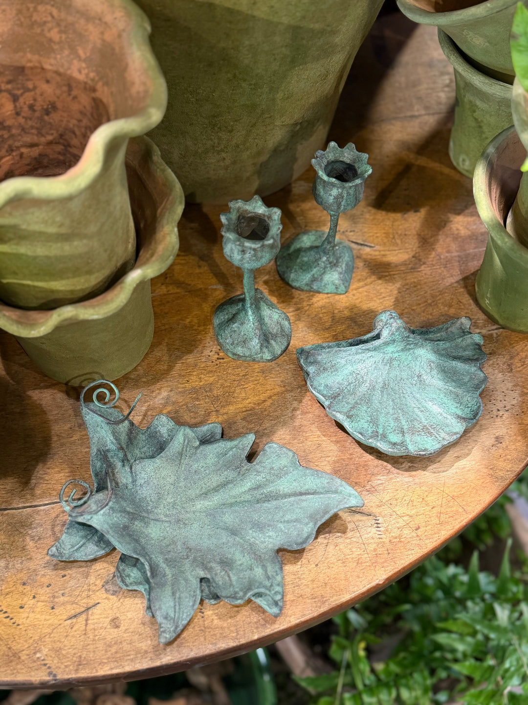 Bronze Oak Leaf Soap Dish