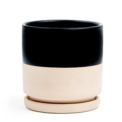 Cylinder Pot with Saucer