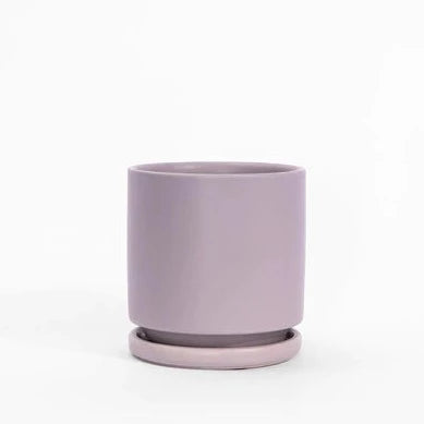Cylinder Pot with Saucer