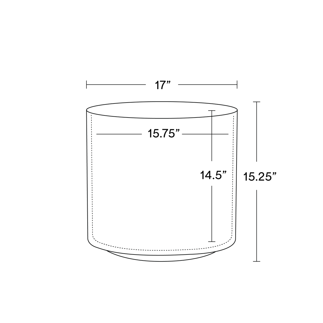 Solid Goods 15 Inch Ceramic Cylinder Planter