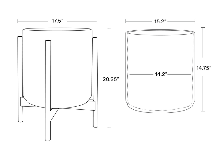 The Fourteen - Ceramic Cylinder with Stand