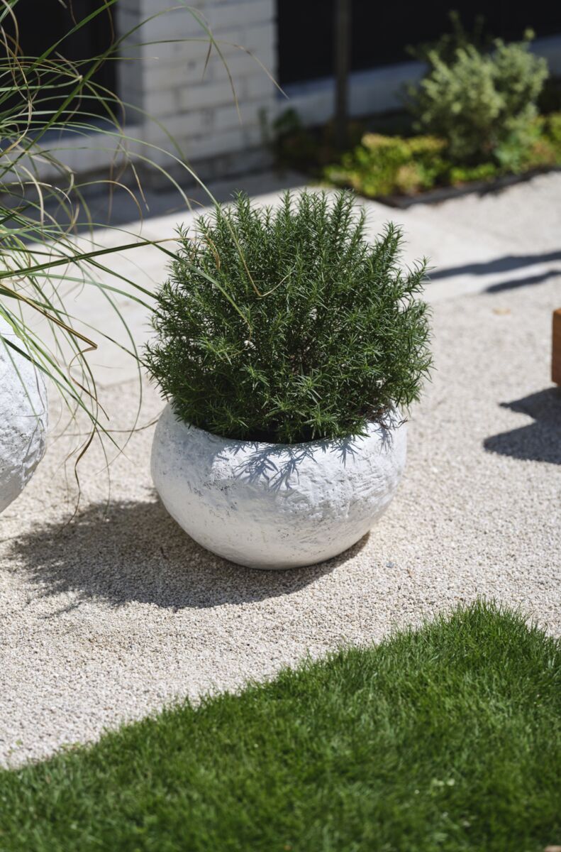 Textured White Bowl - Thumbnail 3