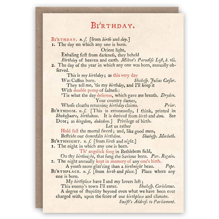 Johnson's Dictionary Birthday