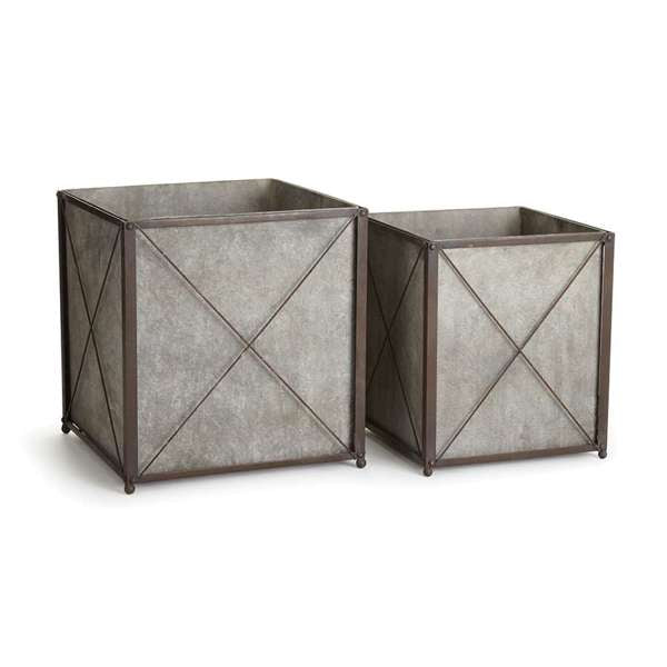 Iron Planters - Set of 2