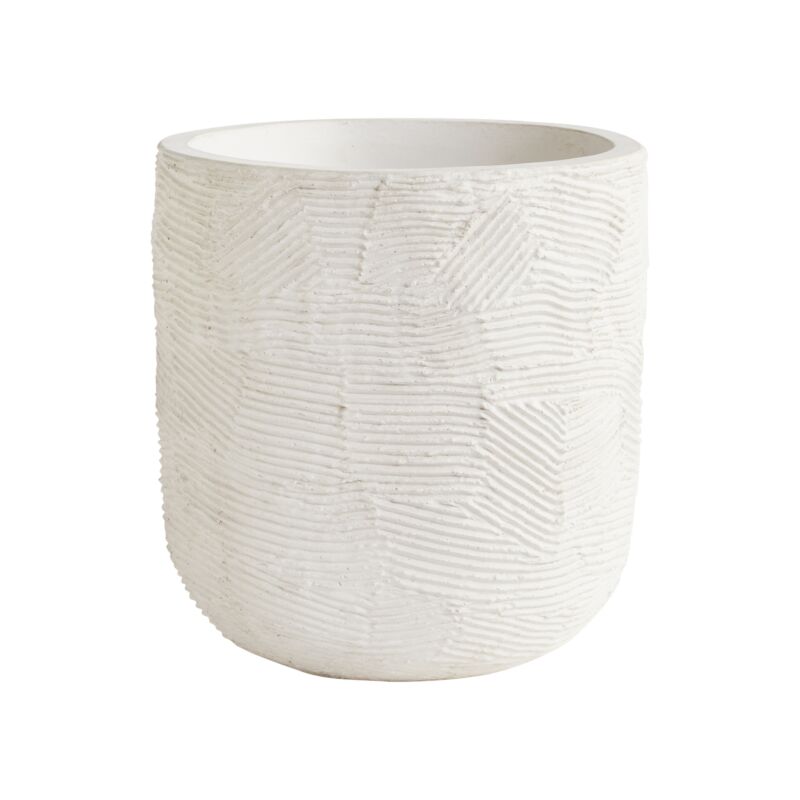 Textured White Pot