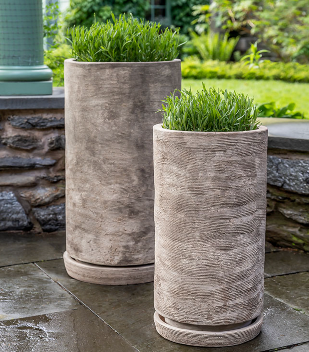 Sgraffito Tall Planter